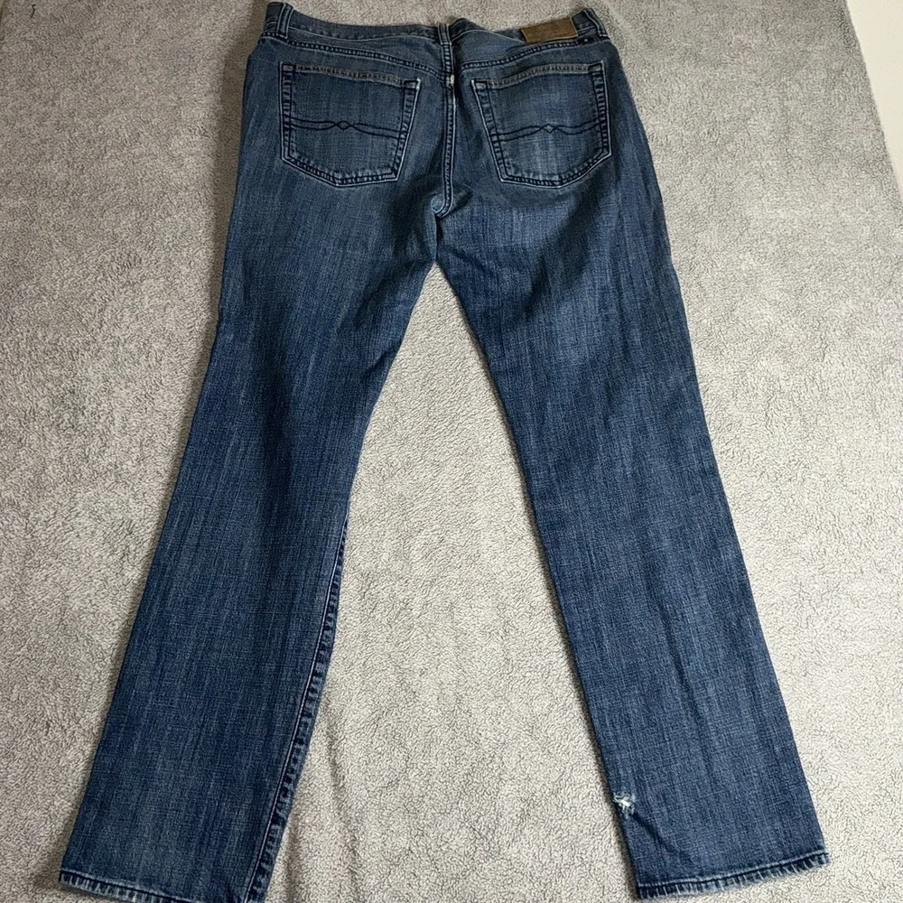 Lucky Brand Denim Jeans 121 Heritage Slim Mens Size 34 x 34 Med. Wash Button Fly - Picture 5 of 8